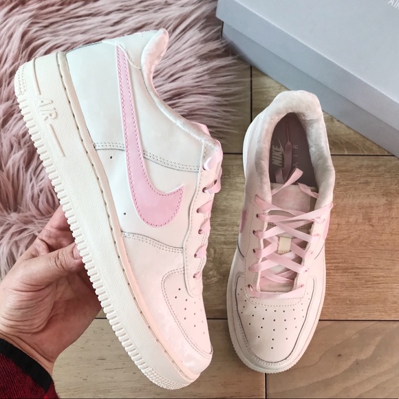 pink off white air forces